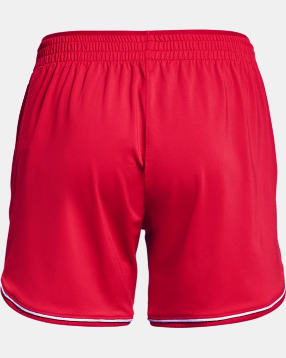 Women's UA Knit Mid-Length Shorts, Red, pdpMainDesktop image number 5